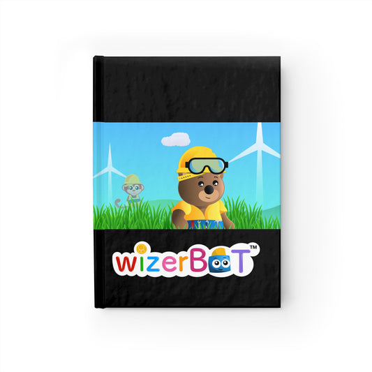 WizerBot™ Blank Journal for Young Engineers (School Supplies)