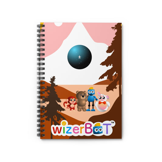 WizerBot™ Spiral Notebook - Ruled Line (School Supplies)