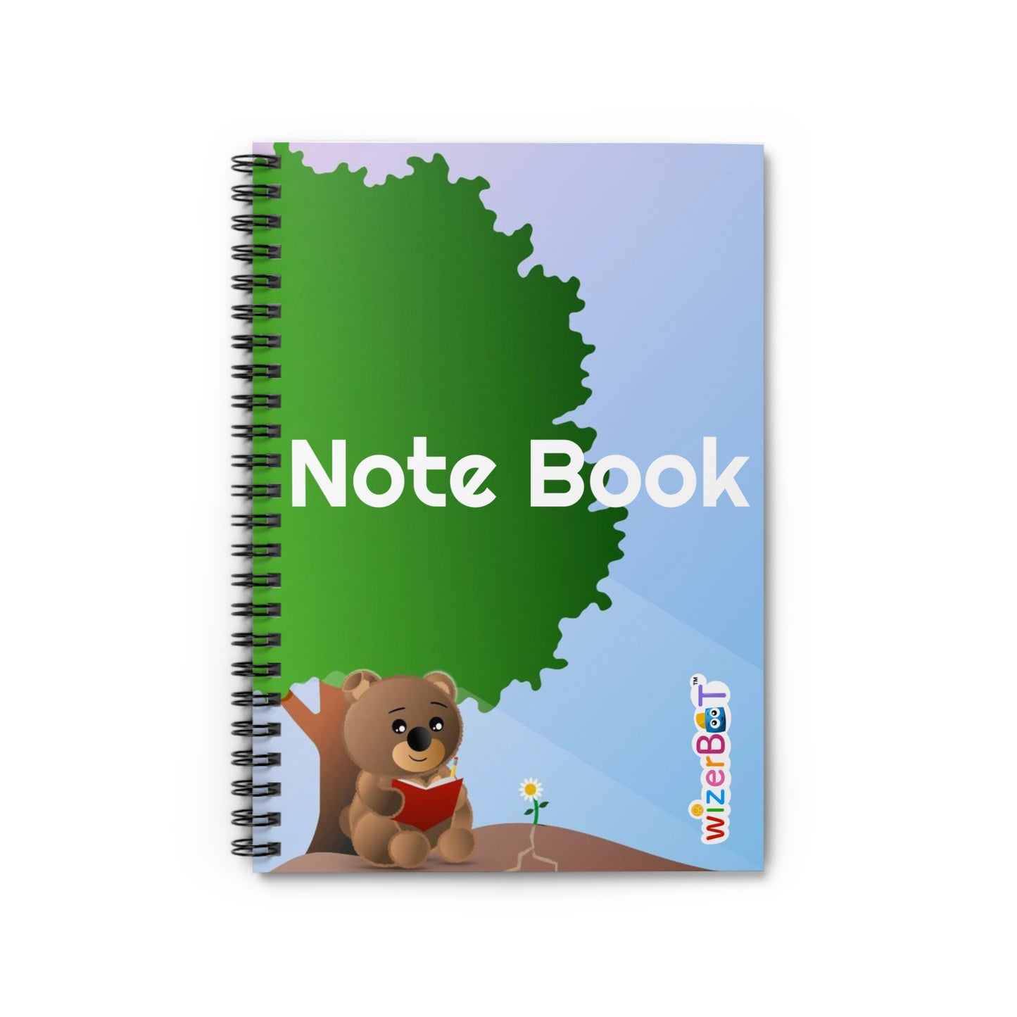 WizerBot™ Ben Spiral Notebook - Ruled Line (School Supplies)