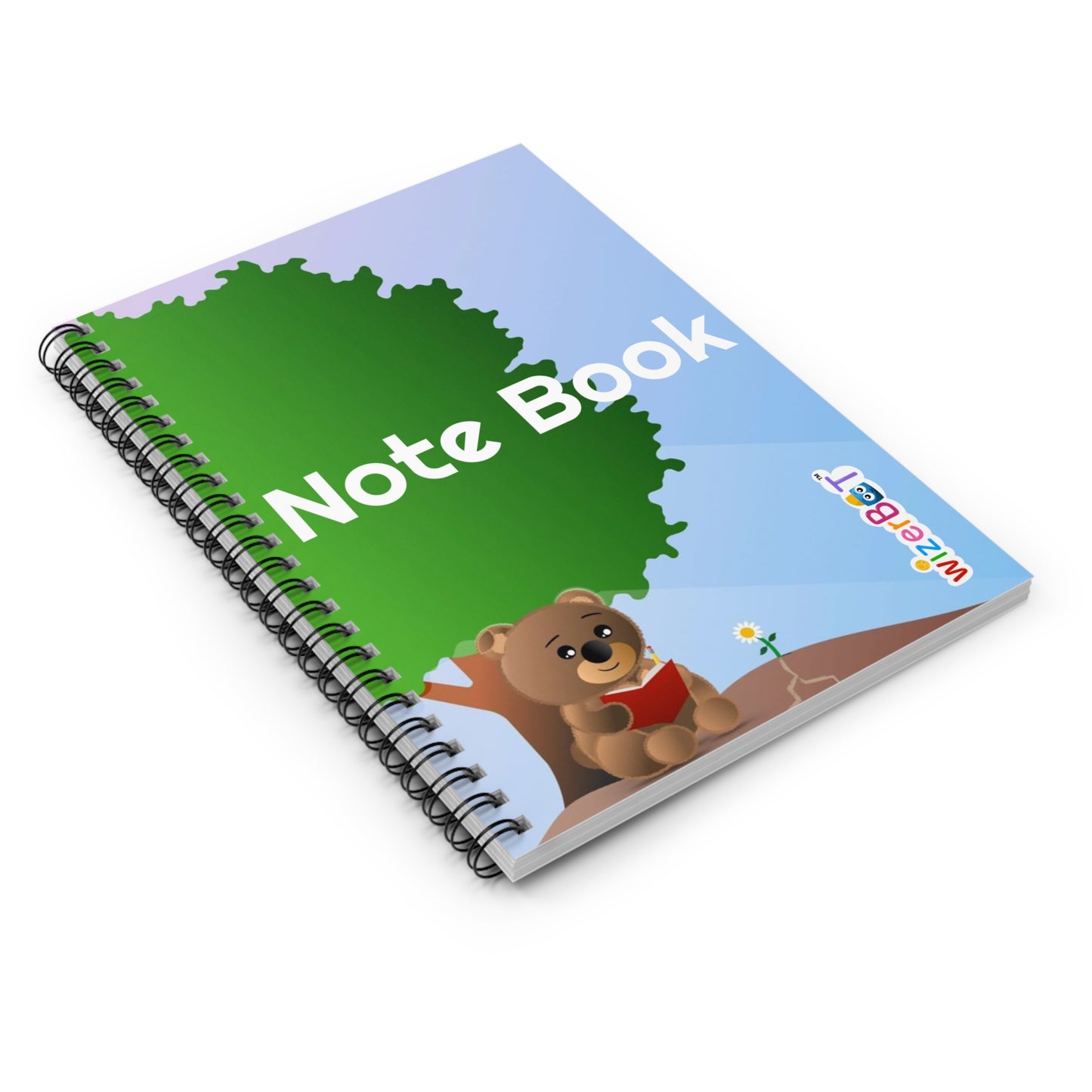 WizerBot™ Ben Spiral Notebook - Ruled Line (School Supplies)