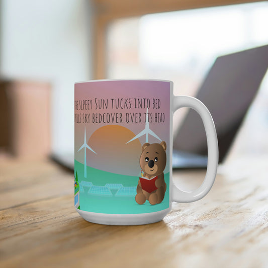 WizerBot™ Ben's Purple Sky Poem Mug 15oz