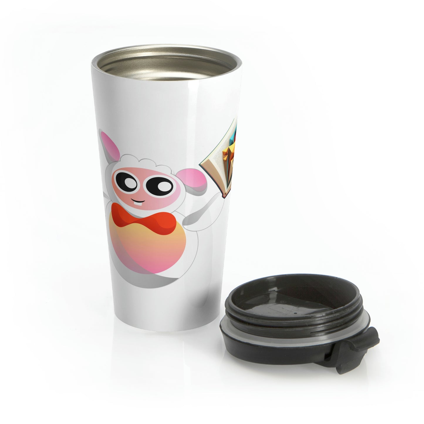 WizerBot™ Loomi themed Stainless Steel Travel Mug